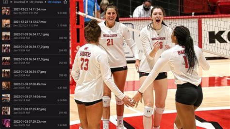 wisconsin volleyball leak uncensored|Private photos of UW volleyball players shared